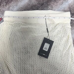 Fashion Nova Ivory Knit Skirt